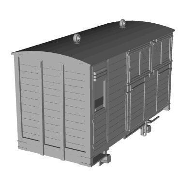 West Clare Railway horsebox 1/55 scale