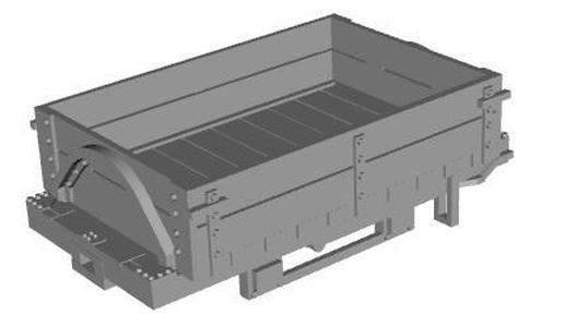 WDLR A type open wagon, folding sides (60cm gauge) 1/19 scale sm32
