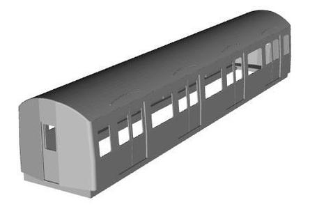 London Transport c69 and c77 stock Trailer Coach 1/120 scale