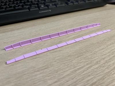 Platform edge for N scale model railroad (1:160)
