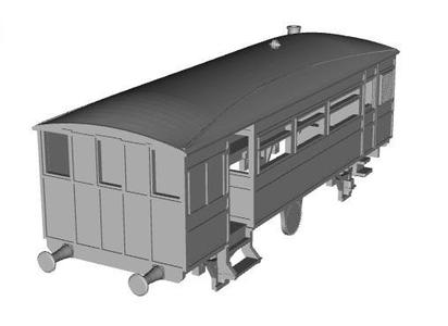 KESR Pickering Steam Railcar 1/100 scale