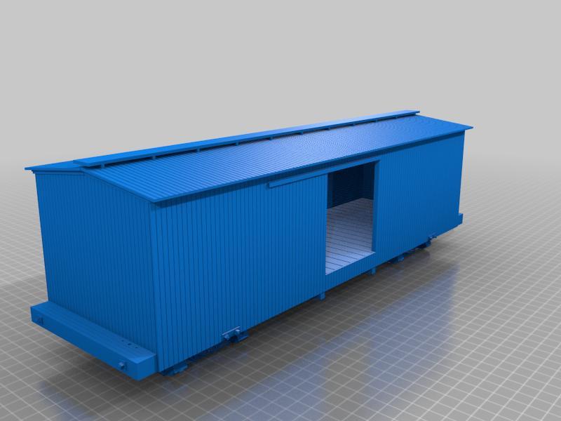 F-scale D&RGW 25 Ft Boxcar (1:20.3)