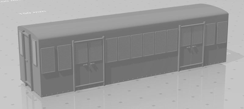 009 Narrow Gauge Steel Luggage/Vent Van