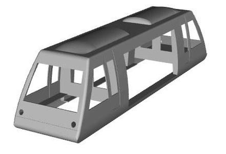 Light Rail/Tram (Coventry inspired)  Cargo version 1/87 scale