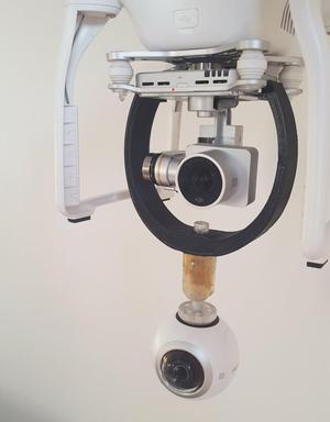 360 camera mount on a DJI Phantom 3