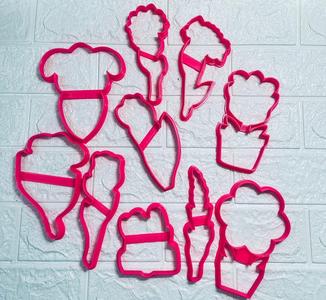 Flowers cookie cutters (Set of 10)
