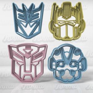 Transformers Set x 4u - Cookie Cutter