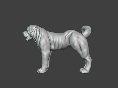 Powerful Jaw Rottweiler Species K068 Gift Bust Figure Unique & Detailed 3D Print Model