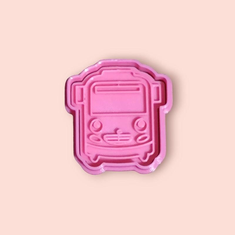 CORTANTE + ESTAMPA TAYO EL PEQUEÑO AUTOBUS / TAYO THE LITTLE BUS CUTTER + STAMP