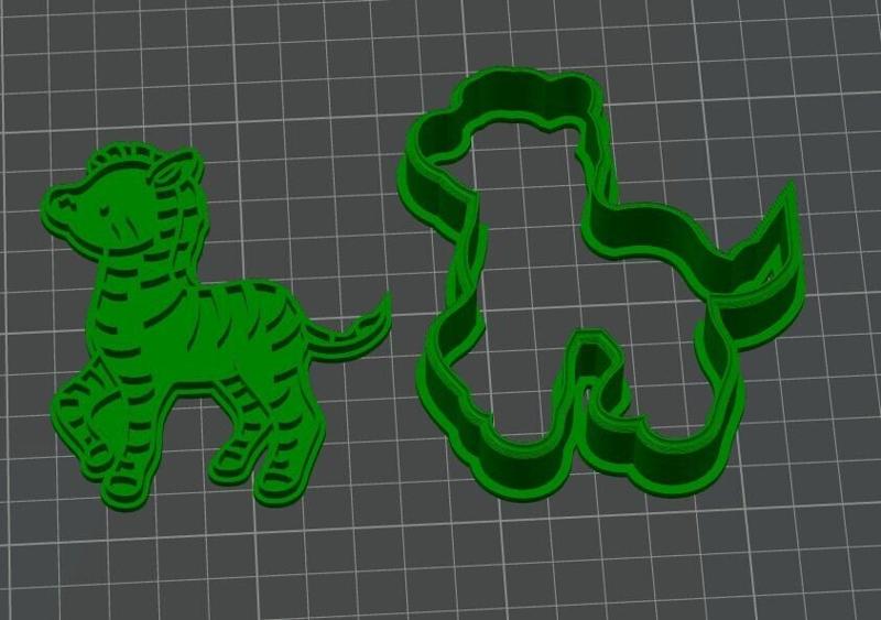 Zebra Cookie Cutter Safari