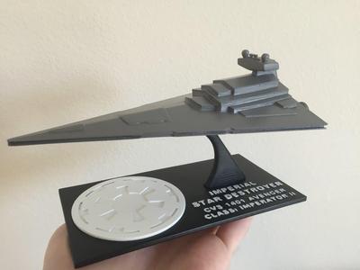 Star Wars Star Destroyer with Detailed Stand