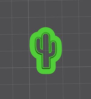 Cactus shape polymer clay / cookie cutter pack