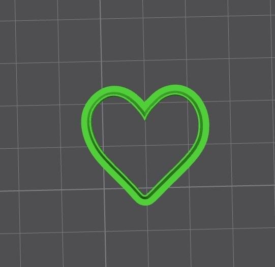 Pack Cutter polymer clay / cookies heart shape