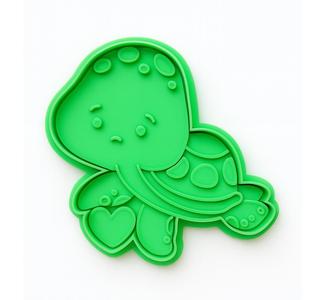 Turtle-shaped cookie cutter