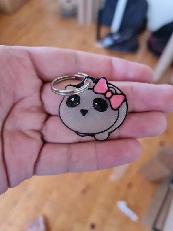 Sad Hamster Keychain