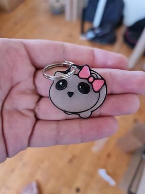 Sad Hamster Keychain
