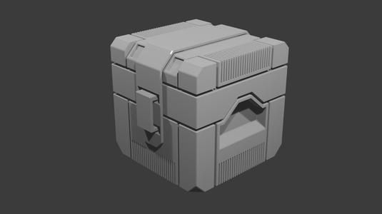 Sci-Fi Supply Cube - Modular futuristic box