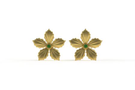 00001 Single Small Diamond Flower Earring