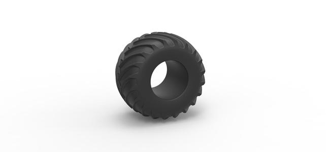 Diecast Monster Jam tire 32 Scale 1:25