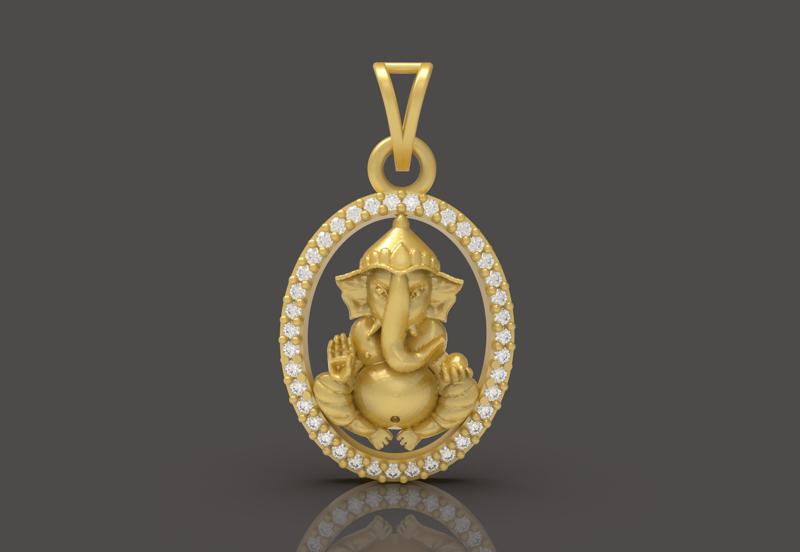 Ganpati Pendant - 0084