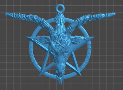 Medal 2 - Baphomet Pentacle