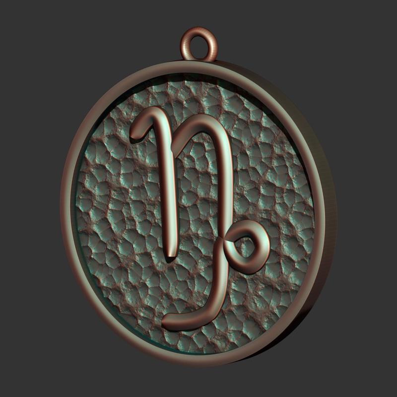 Capricorn Sign Pendant