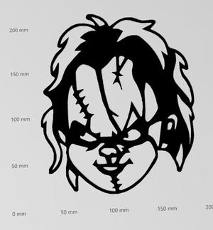 Wall tattoo Halloween Chucky the murder doll