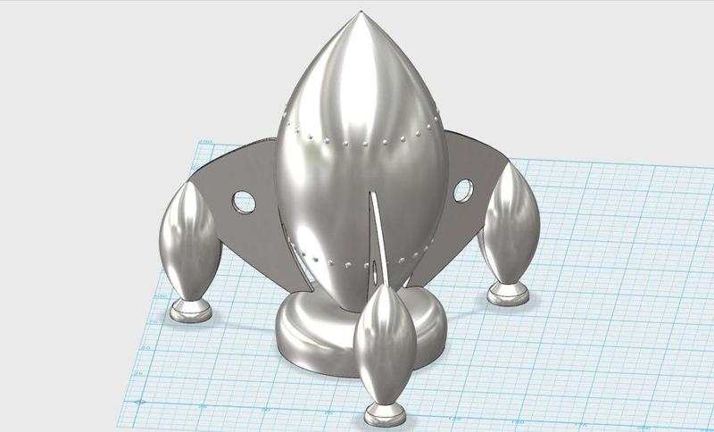 Rocket old school with support for Electronic Candle