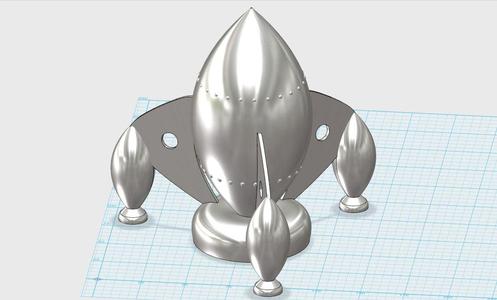 Rocket old school with support for Electronic Candle