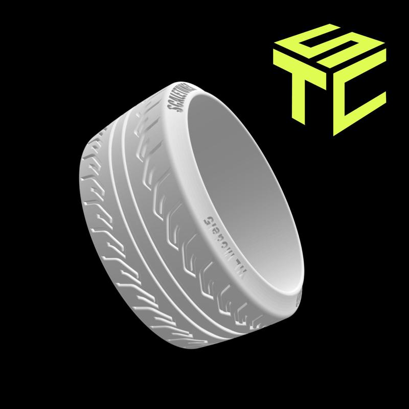 Drift Tire Model 5 for 20 and 22mm rims "Stretched style"