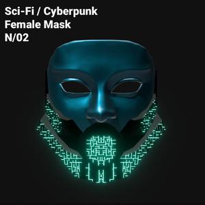 Sci-Fi / Cyberpunk Female Mask 02