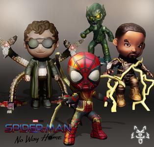 SPIDERMAN: NO WAY HOME 4 characters STL