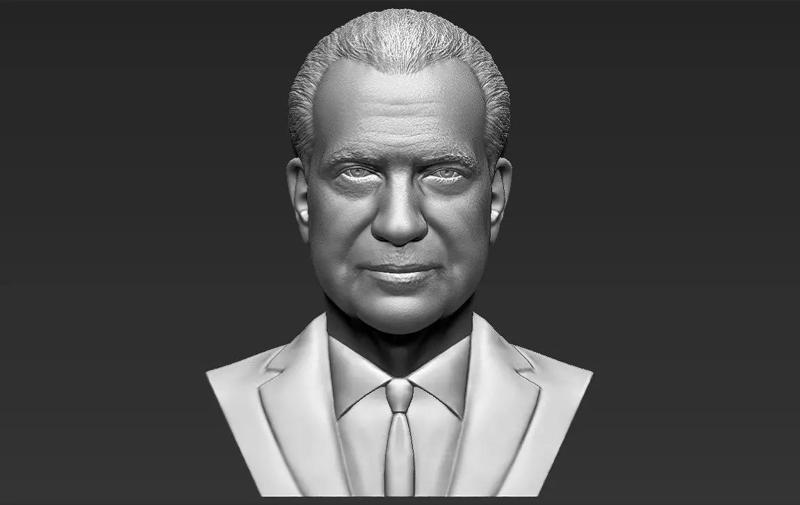 Richard Nixon bust 3D printing ready stl obj formats