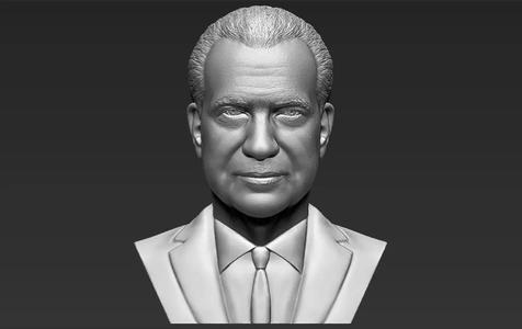 Richard Nixon bust 3D printing ready stl obj formats