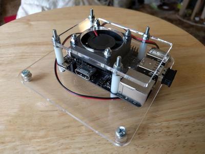 Odroid-C2 acrylic VESA mounting plate