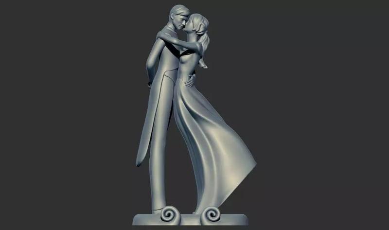 Romantic Lover Wedding Couple Figurine Sculpture