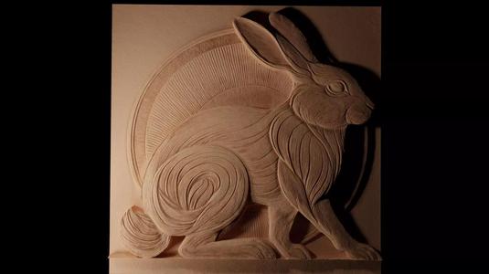 Rabbit CNC 3d Print High Relief Sand Casting