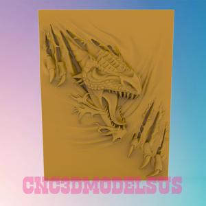 Raptor 3D MODEL STL FILE FOR CNC ROUTER LASER