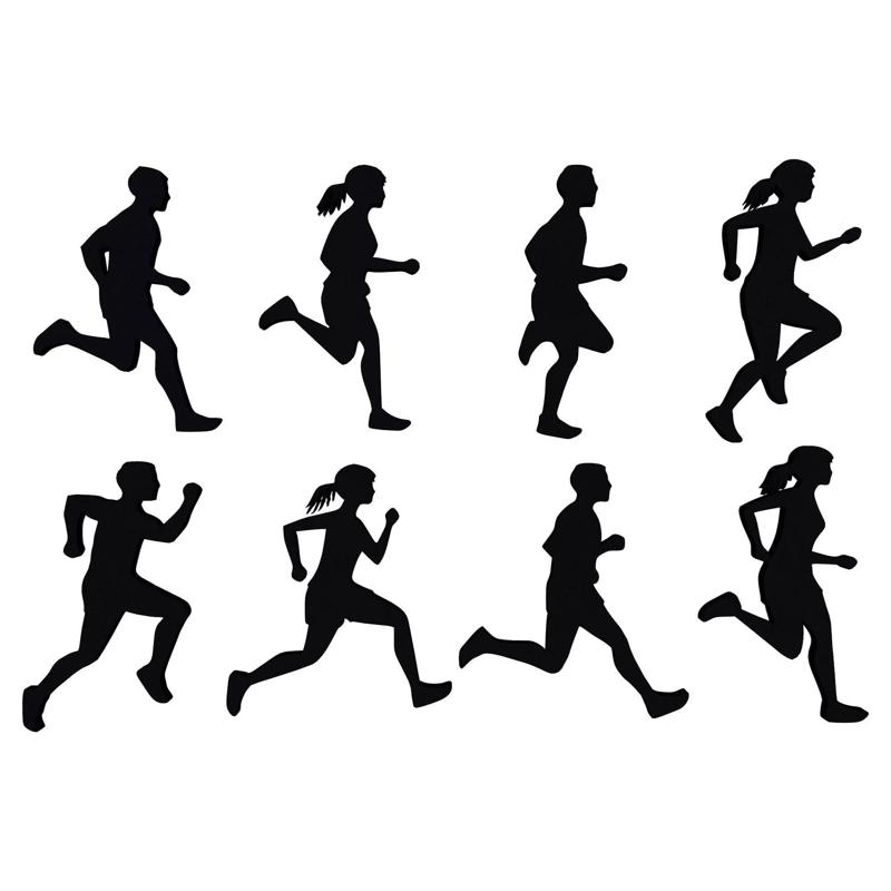 Running People Silhouettes