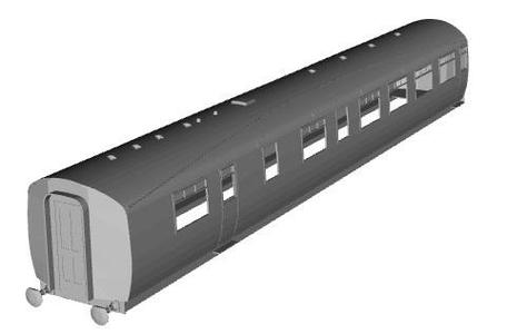 LNER tourist buffet coach 1/87 scale