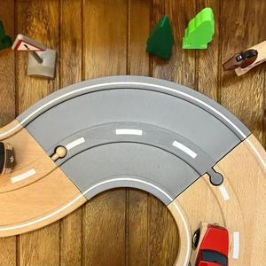 Toy Road - 90 Degree Curve - Compatible with BRIO