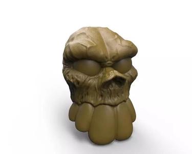 Skull artistic design concept