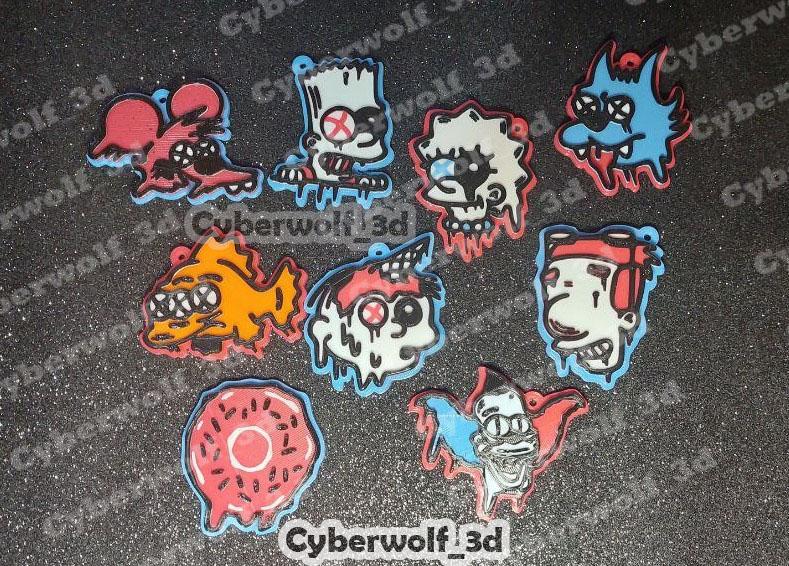 keychains / keychain , THE SIMPSONS GRAFITTI