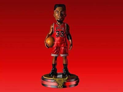 SCOTTIE PIPPEN CHICAGO BULLS BASKETBALL FIGURE NBA