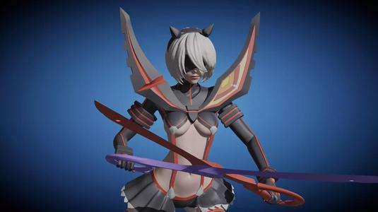 2B Cosplay Kill La Kill Fan Art Pose 2