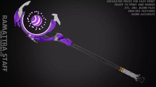 Overwatch 2 Ramattra Staff for Cosplay