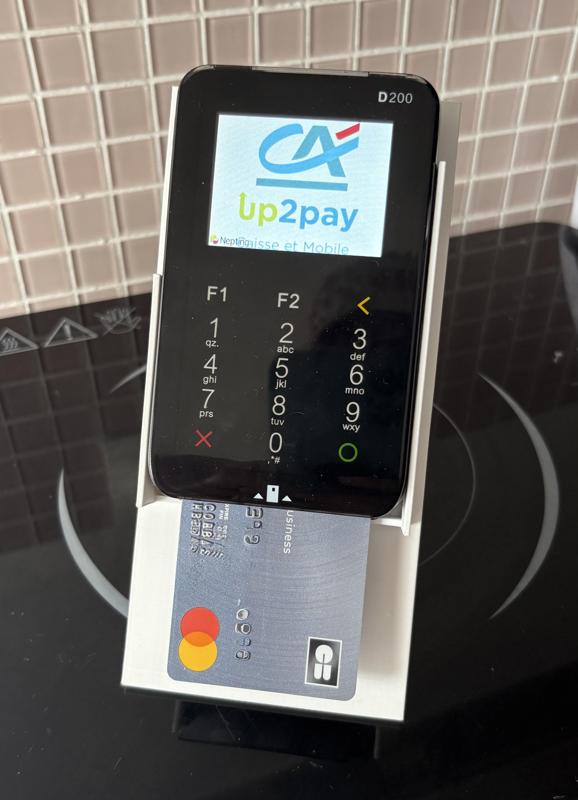 PaxD200 credit card reader holder