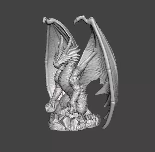 ADULT ELDER DRAGON MINIATURE MODEL FIGURE FANTASY GAMES RPG DND