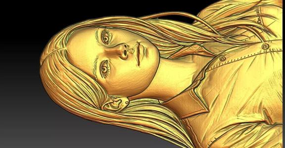 1 Girl CNC Relief Model