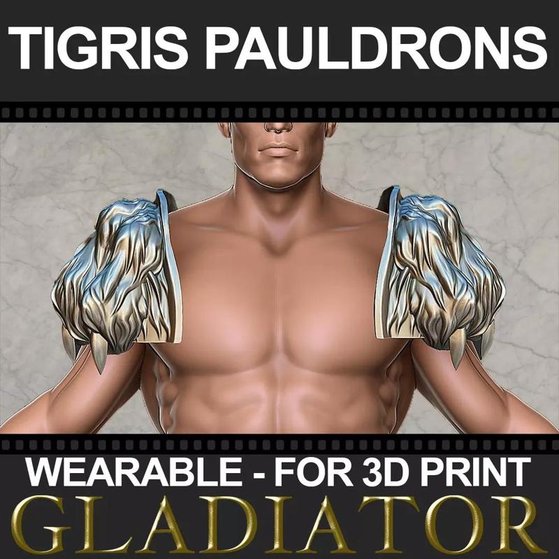 Tigris of Gaul Pauldrons  3D print model